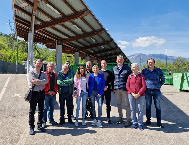 Una delegazione del Comune di Sondrio in visita a Dolomiti Ambiente
